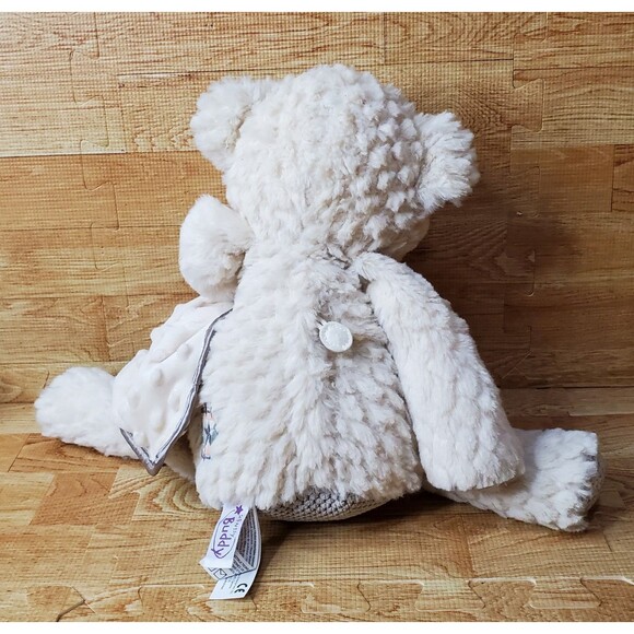 Serena Sleepy Bear Scentsy Buddy 15" Plush with Lovey Blanket White Gray - Picture 3 of 7